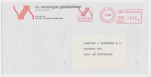 Meter cover Netherlands 1989 United Glassworks - Schiedam