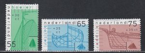 Netherlands # B644-646, Ship Designs, Mint NH, 1/2 Cat.