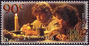 NEW ZEALAND 2001 90c Multicoloured, Lord of the Rings-Sam & Frodo SG2460 FU
