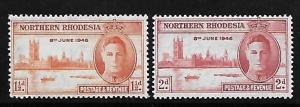 Northern Rhodesia 1946 Peace issue Omnibus MNH A336