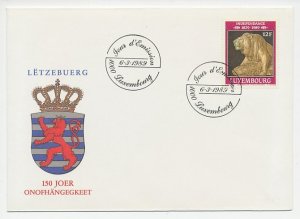 Cover / Postmark Luxembourg 1989 Lion