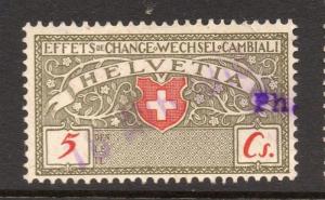 Switzerland Helvetia Canton Early Issue Fine Used 5c. 081922