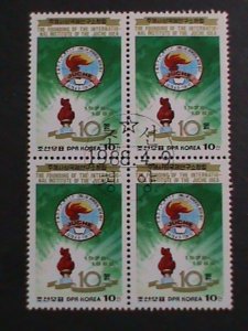 KOREA-1988 SC#2724-10TH ANNIV: INTL. INSTITUTE OF JUCHE IDEA  FANCY CANCEL VF