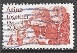 USA 2011: 20c Aging Together, single, used, VF