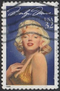 USA #2976 1995 32c Marilyn Munroe USED-VG-NH.
