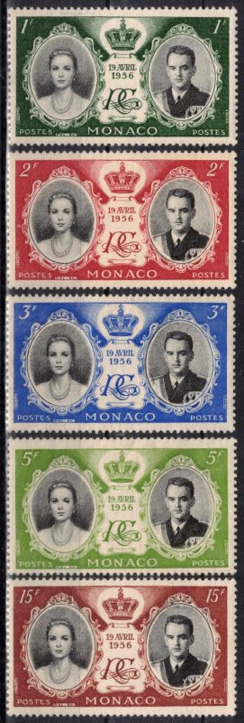 Monaco - Scott 366-370 MNH