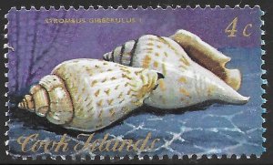 Cook Islands Scott 386 MNH 4c Seashell issue of 1974