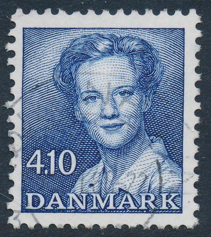 Denmark Scott 801 (AFA 898), 4.10kr blue, F-VF Used