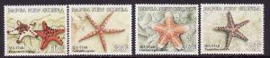 Papua New Guinea-Sc#682-5-unused NH Marine Life set-1987-Sta