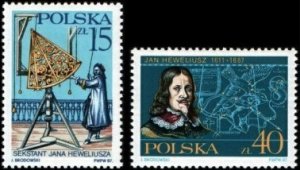 Poland 1987 MNH Stamps Scott 2827-2828 Jan Hevelius Space Astronomy