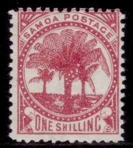 SAMOA QV SG25, 1s rose-carmine, UNUSED. Cat £65.