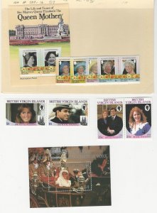 Virgin Islands, Postage Stamp, #509-17, 537-40, 546 Mint NH, 1986 Royals