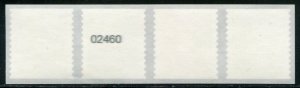 5882a US (68c) Flags w/Clouds-Sky spaced SA coil, MNH strip/4 w/back #02460