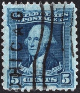 SC#710 5¢ Washington Bicentennial (1932) Used