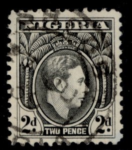 NIGERIA GVI SG52, 2d black, FINE USED.