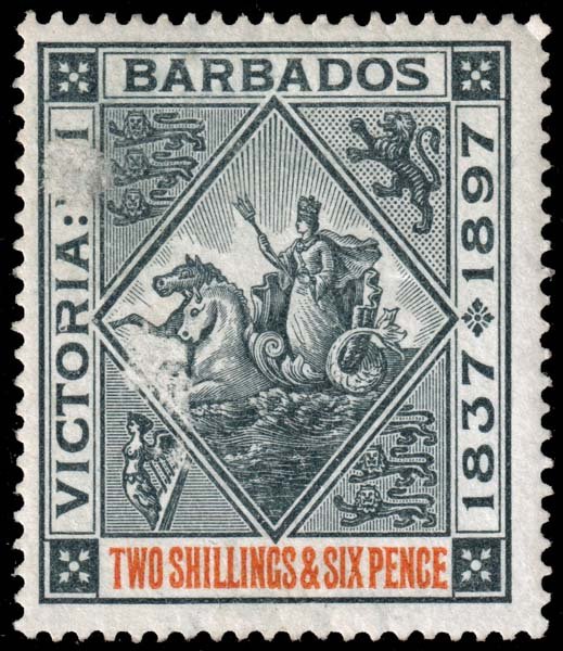 Barbados - Scott 89 - Mint-Hinged - Thins on Front