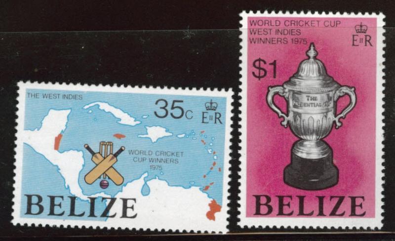 BELIZE  Scott 381-382 MNH** Cricket Cup set