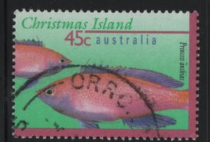 Christmas Island 1996 used Sc 383 45c Princess anthias