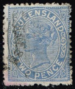 Australia-Queensland #91 Queen Victoria; Used (0.50)