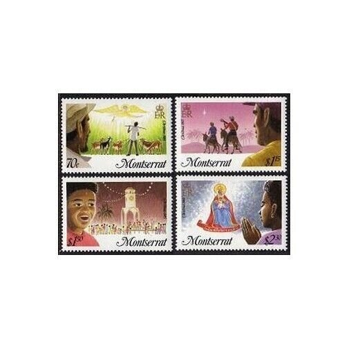 Montserrat 588-591,MNH.Michel 605-608. Christmas 1988.Domestic animals.