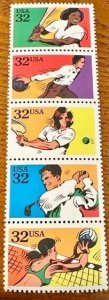 US# 2965a  Sports Strip of 5, Mint NH 1995