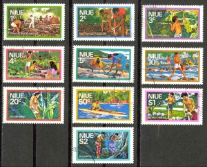 Niue Sc# 179-188 Used 1976 Definitives