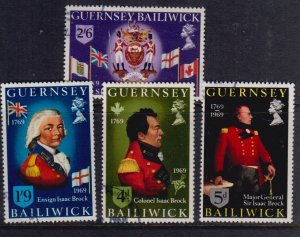 Guernsey 1969 Set 4 Isaac Brock superb fine used