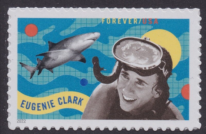 US 5693 Eugenie Clark forever single (1 stamp) MNH 2022 