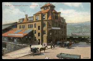 USA 1910 2c Washington-Franklin BO Railroad Station Pittsburgh PA Vienna A 88899