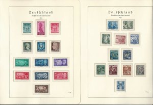 Germany DDR Stamp Collection on 11 Hingless Lighthouse Pages 1953-55, JFZ