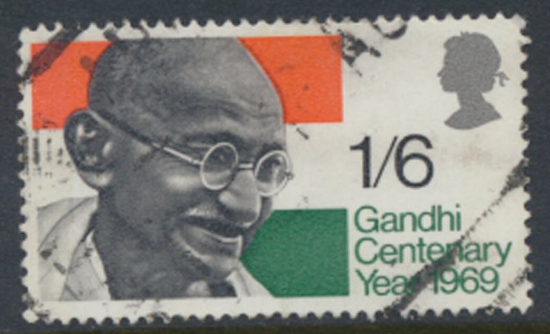 Great Britain  SG 807  SC# 600  Gandhi  Used see detail and scan