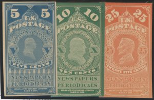 United States #PR5P4-PR7P4 Unused Single (Complete Set)