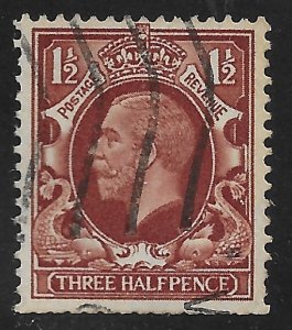 Great Britain #212 1 1/2p King George V