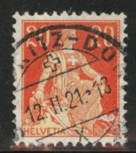 Switzerland Scott 132 used from 1907-1925 set Granite Paper