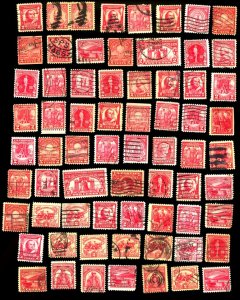 U.S. #RED COMMEMORATIVE STAMPS USED SET 