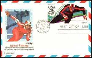 Scott UXC21 28 Cents Speed Skater Fleetwood FDC - Unaddressed