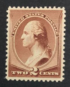 US #210 MINT OG NH VF $130 LOT #5478