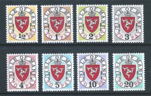 Isle of Man #J1a-8a NH Postage Dues