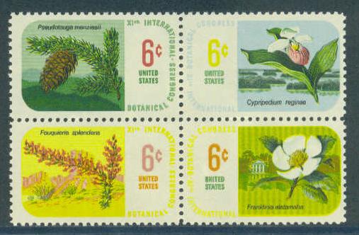 1376-1379 6c Botanical Fine MNH Plt/4 UR 30997 ZE3880