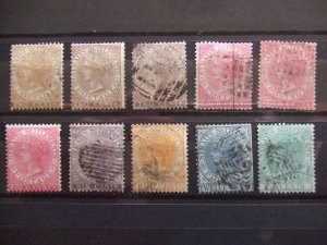 Straits QV 1867 part set to 24c