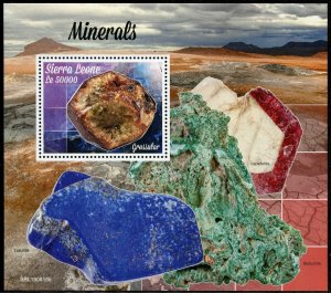 SIERRA LEONE  2019  MINERALS  SOUVENIR SHEET MINT NEVER HINGED