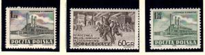 Poland 553 - 554 562  MNH cat $ 5.40