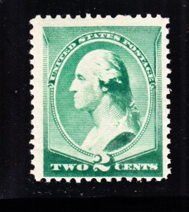 US 213 2c Washington Mint F-VF OG NH SCV $120 (004)