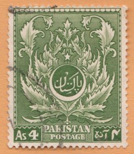 PAKISTAN STAMP 1951 - 56. SCOTT # 58. USED