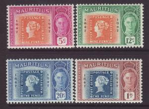1948 Mauritius Centenary Set U/Mint SG266/269