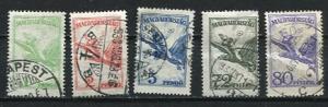 Hungary 1927/30 Mi 436-7 and 468-0 Used  7047