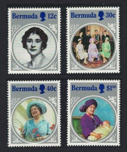 Bermuda Life and Times of Queen Mother 4v 1985 MH SG#494-497