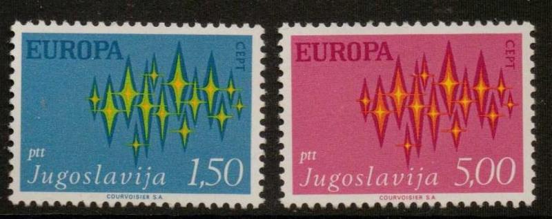 YUGOSLAVIA SG1514/5 1972 EUROPA MNH