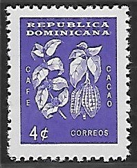 Dominican Republic # 555 - Coffee & Cacao - MNH.....{Kgr17}