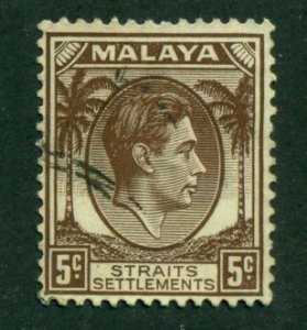 Straits Settlements 1937 #241 U SCV(2024)=$0.35